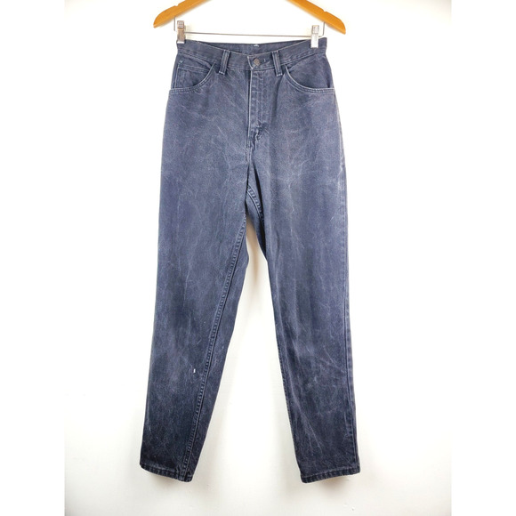 Vintage Gitano 90s Womens High Rise MOM Jeans Distressed Black 26 True Waist - Picture 9 of 9